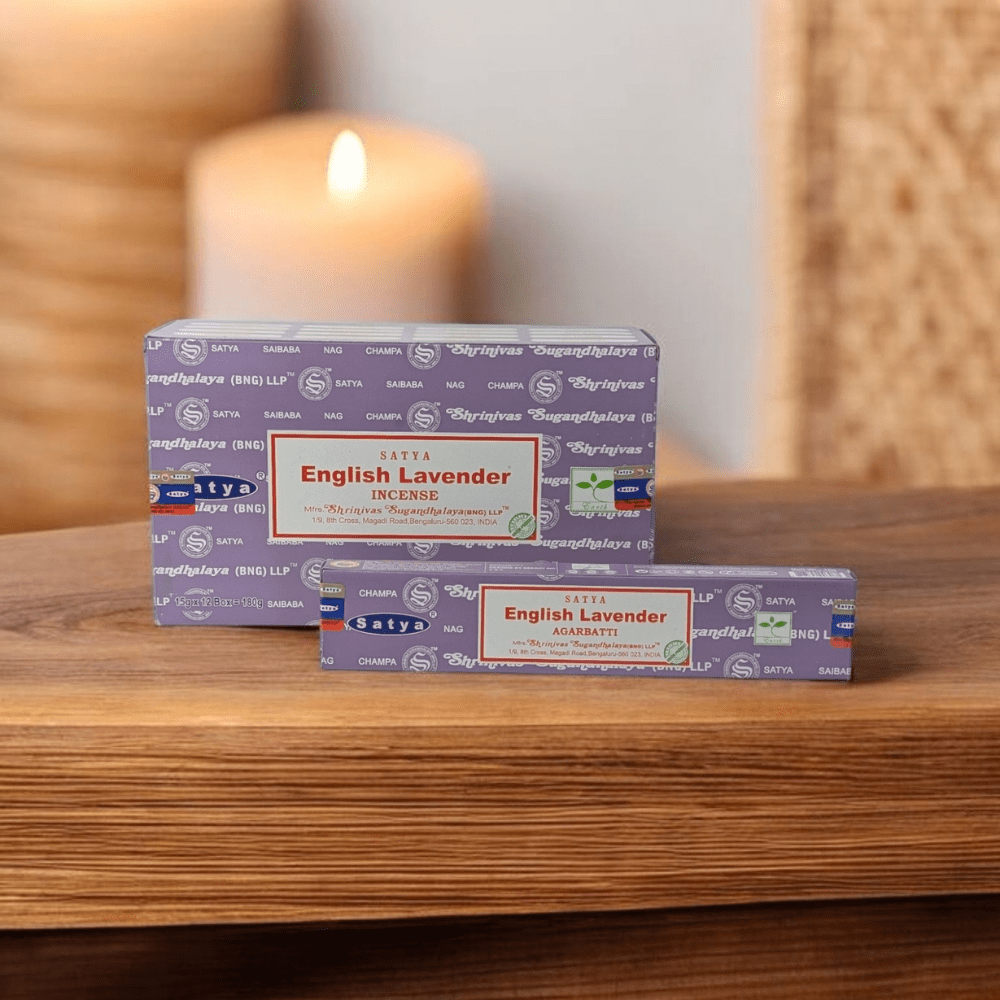 Satya English Lavender Incense Sticks – Hand-Rolled in India