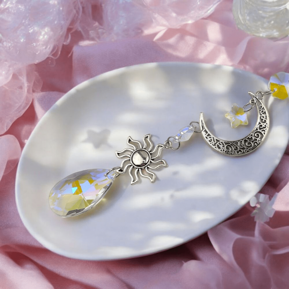 Moon and sun hanging ornament from Zen Collection