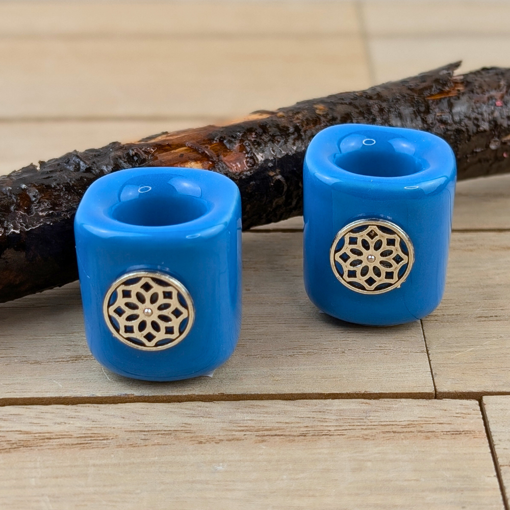 Flower of Life chime candle holder made of ceramic