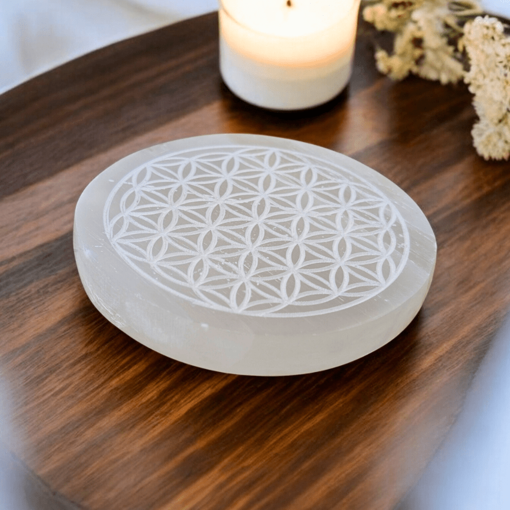 Trusted Canadian metaphysical store selenite plate