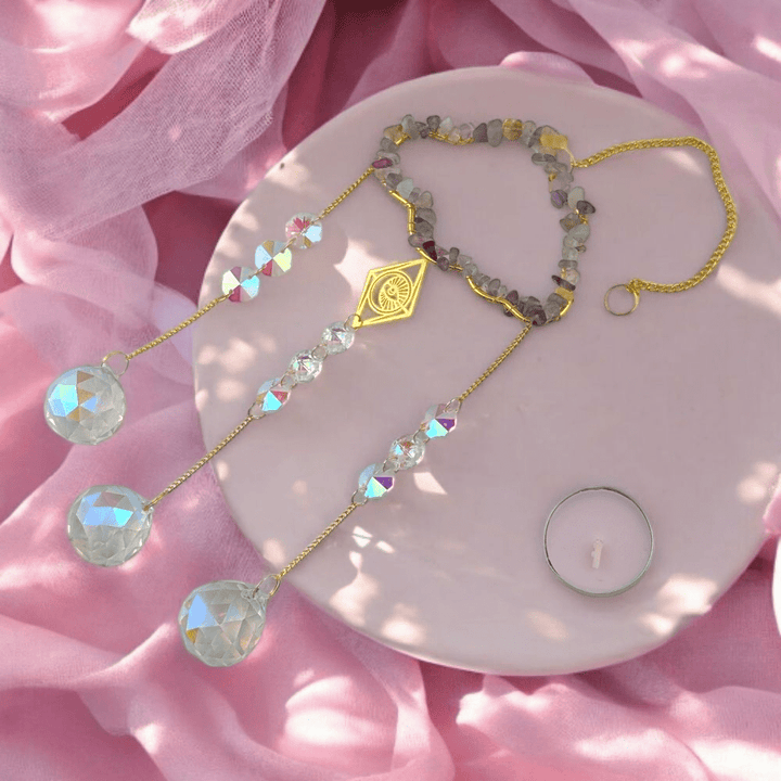 Crystal prism sun catcher for focus and clarity
