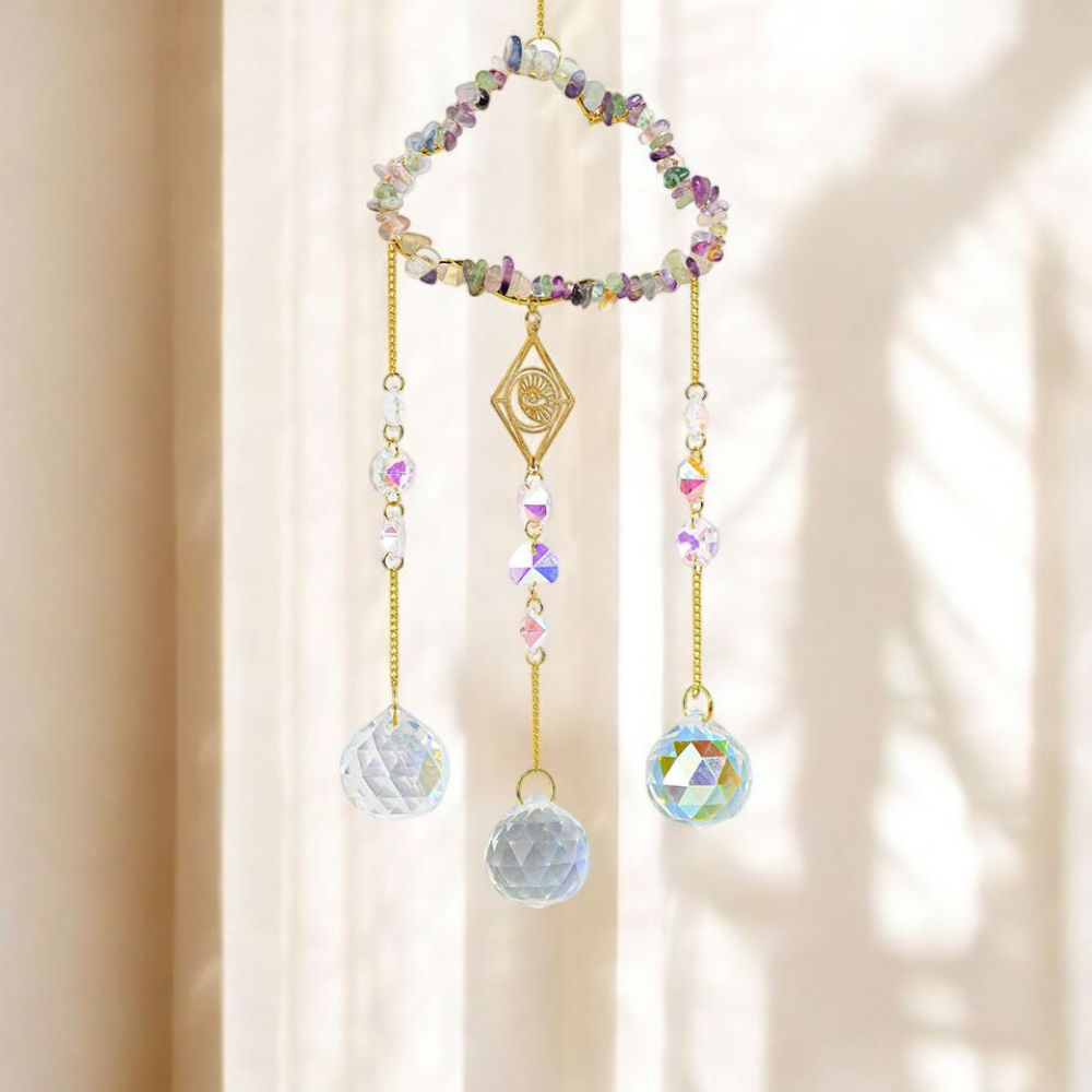 Fluorite cloud sun catcher from Zen Collection