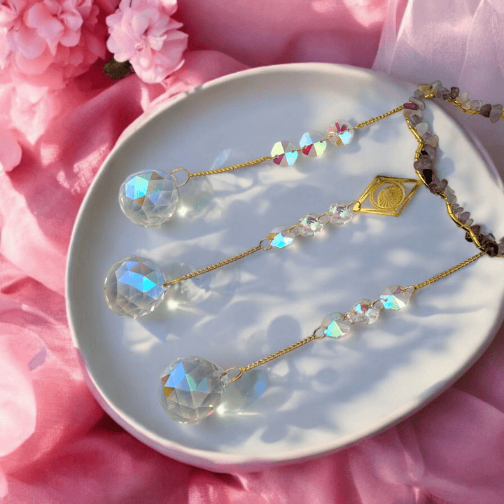 Fluorite energy protection light catcher