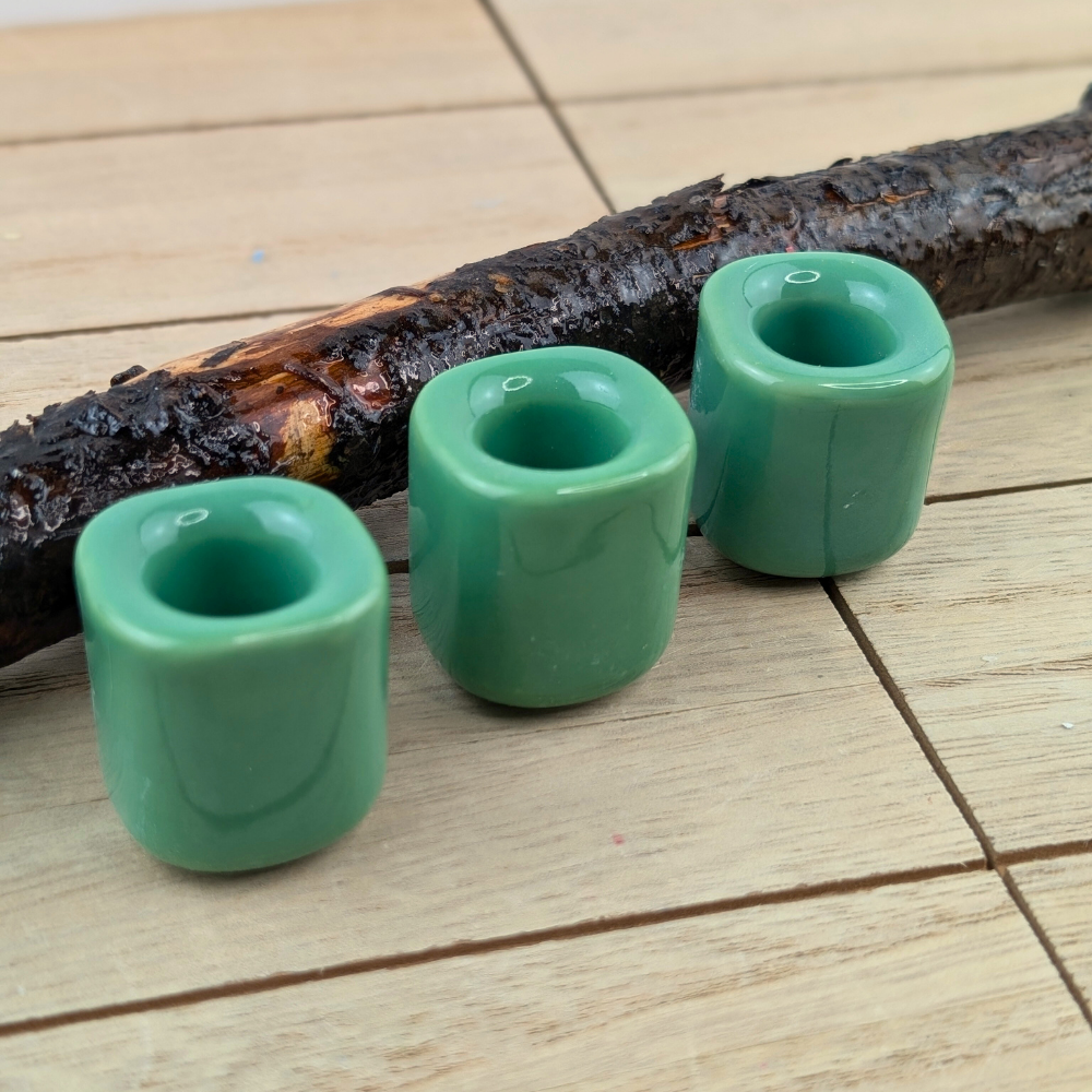 Fresh Mint mini chime candle holder for healing and renewal