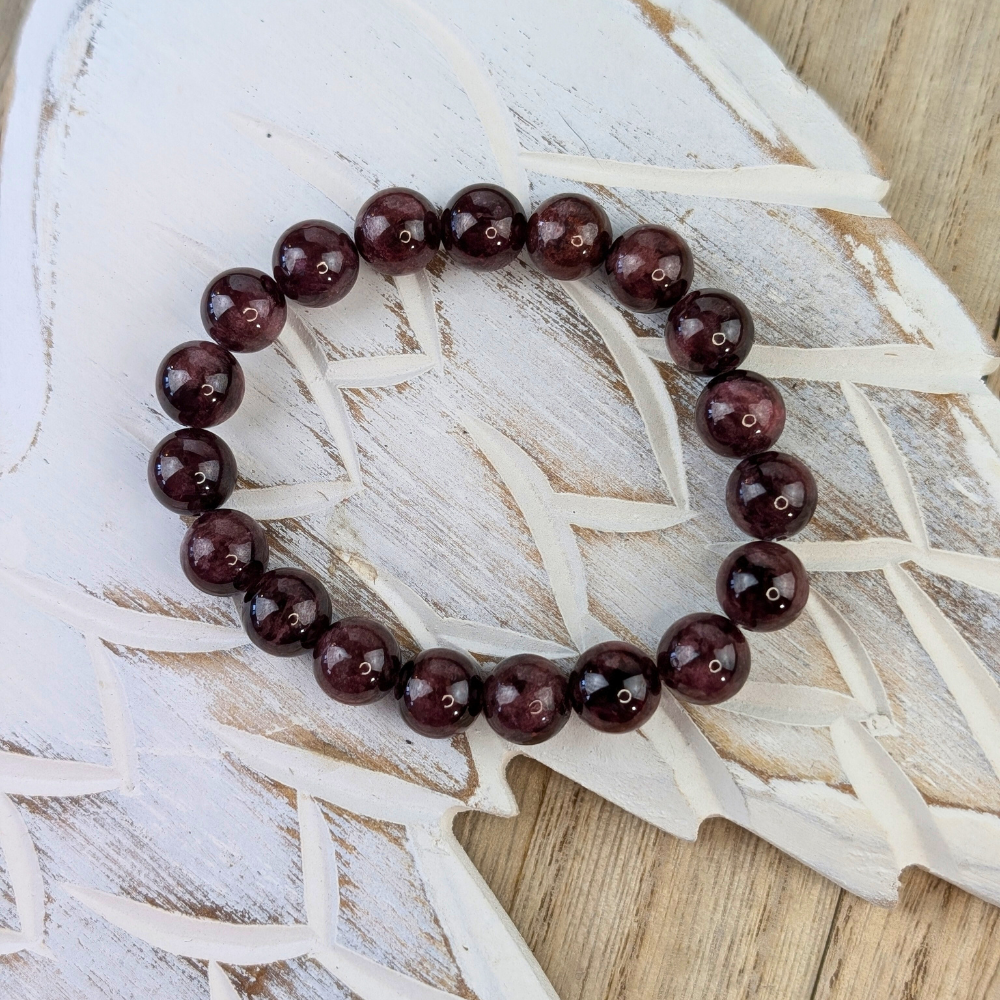 Authentic gemstone jewelry garnet bracelet