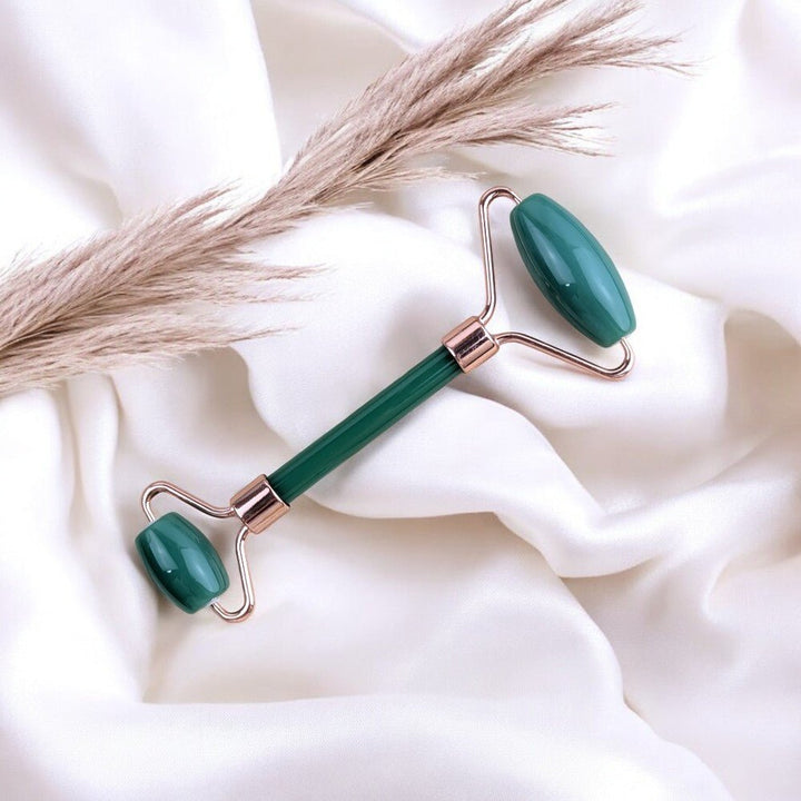 Luxurious green aventurine tools for self-love and relaxation.