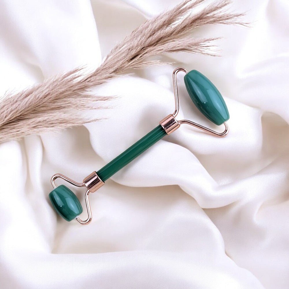 Luxurious green aventurine tools for self-love and relaxation.