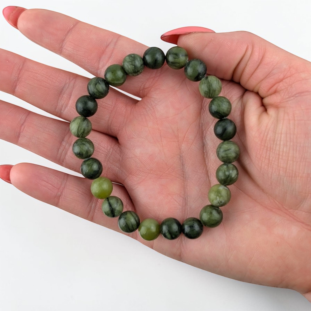 Bracelet de jade vert