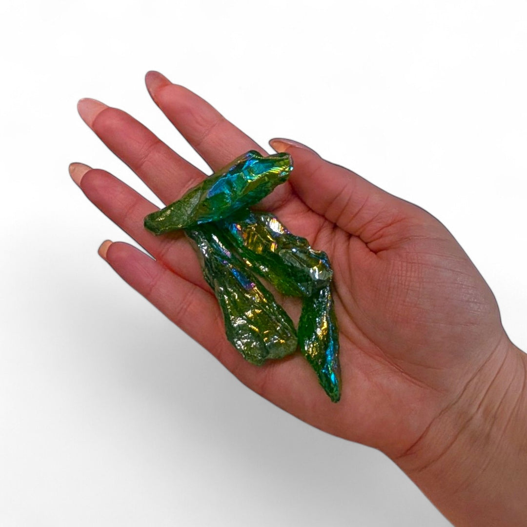 green aura quartz crystal for heart chakra healing available at Zen Collection Metaphysical Store in Barrie