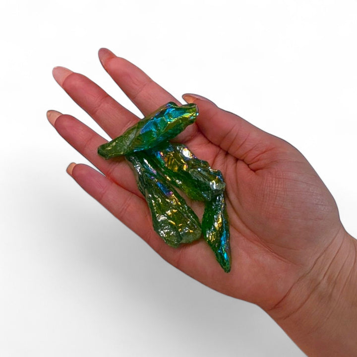 green aura quartz crystal for heart chakra healing available at Zen Collection Metaphysical Store in Barrie