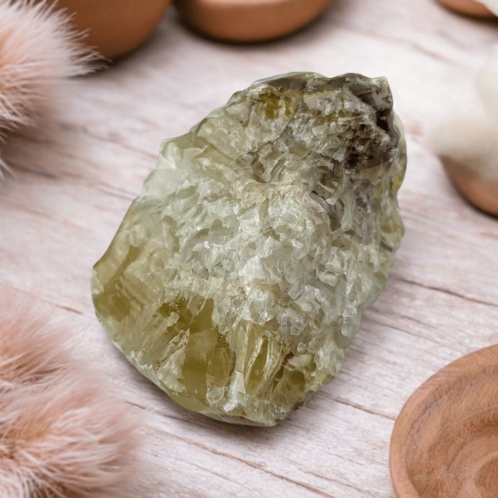 Heart chakra stone from metaphysical shop in Canada