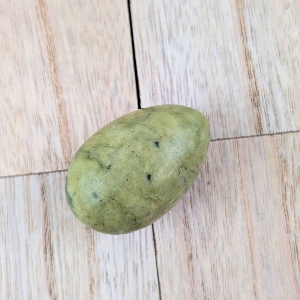 Undrilled Jade Yoni Egg for emotional balance and healing