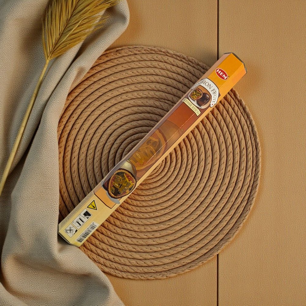 HEM Passion Fruit incense sticks near me. Available at Zen Collection metaphysical store in barrie