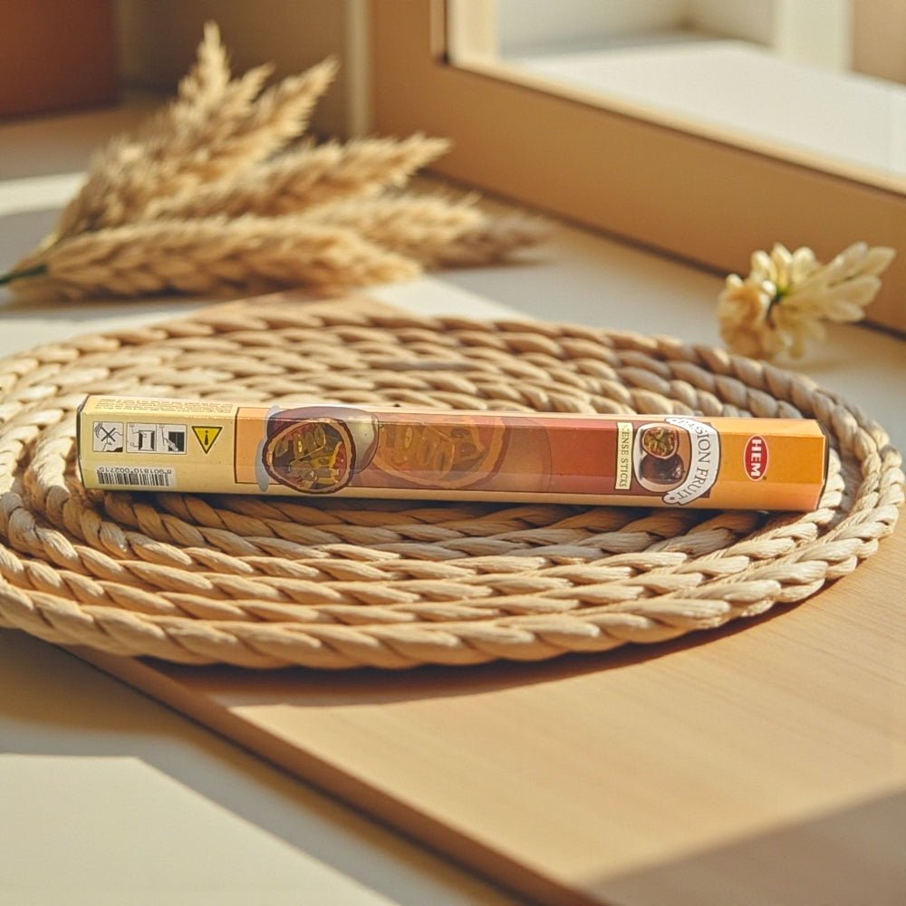 HEM Passion Fruit incense sticks near me. Available at Zen Collection metaphysical store in barrie