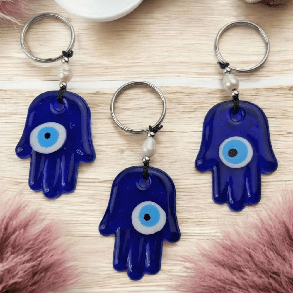 Spiritual keychain with protection symbols