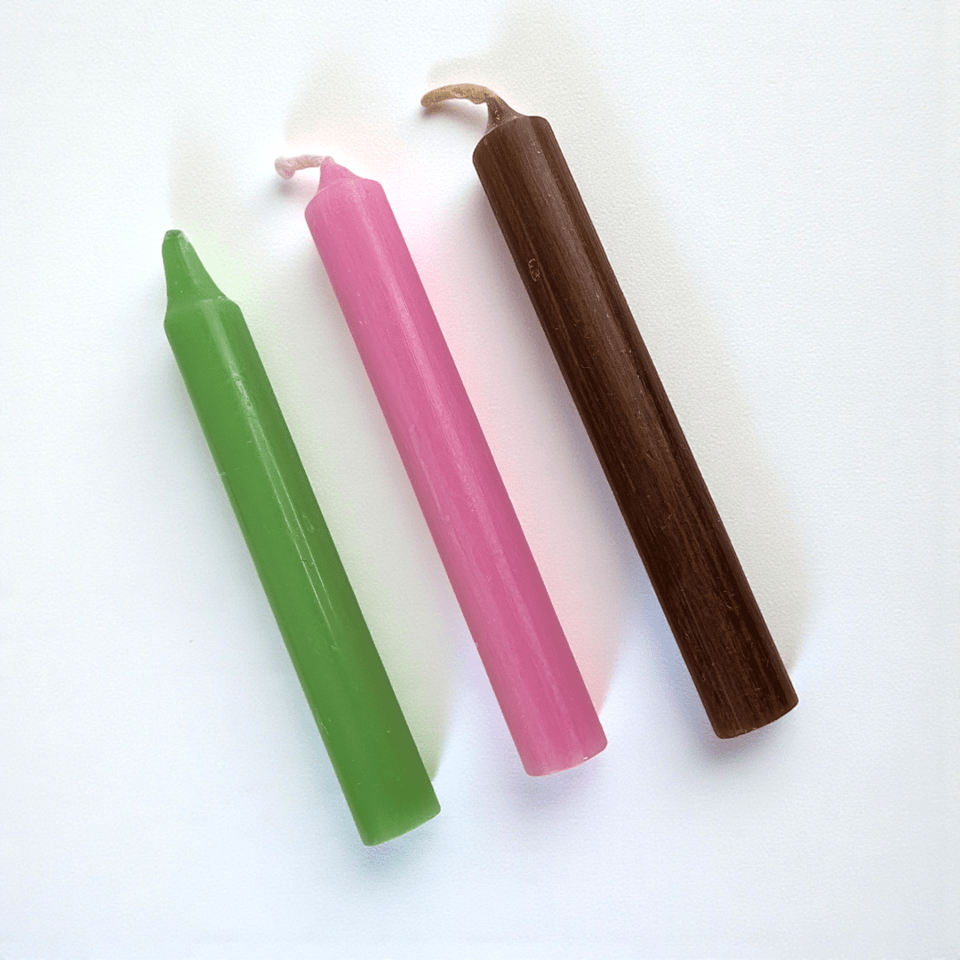 Spell candles used for emotional healing rituals available in-store or online at zen collection crystal store in Barrie