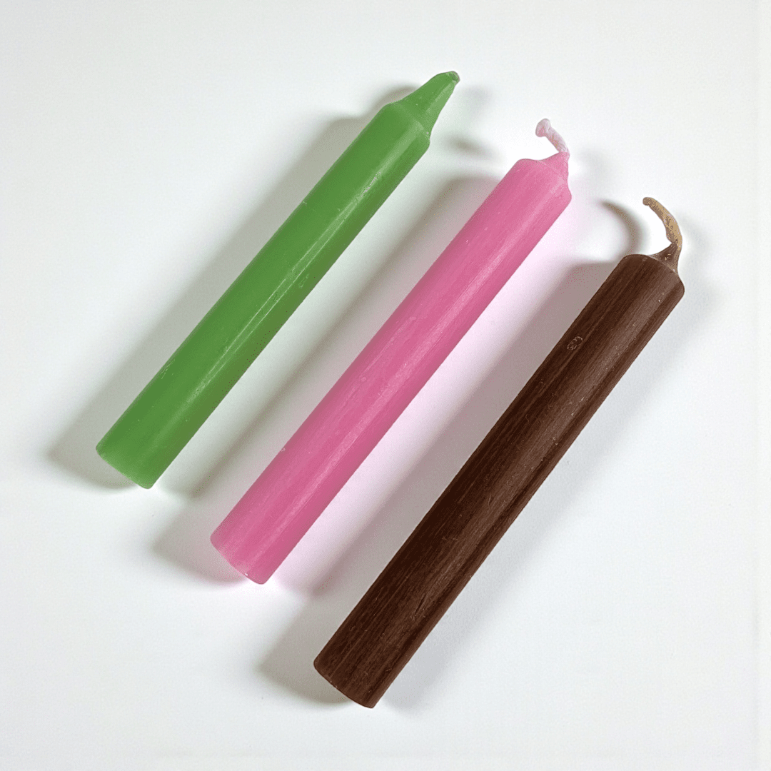 Spell candles used for emotional healing rituals available in-store or online at zen collection crystal store in Barrie