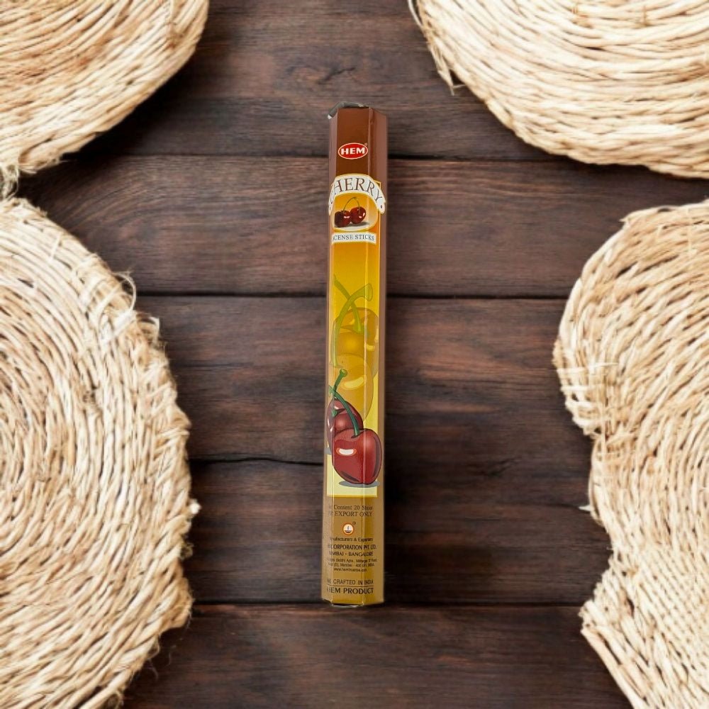 HEM Cherry Incense – 20 Stick Pack for Happiness &amp; Creativity