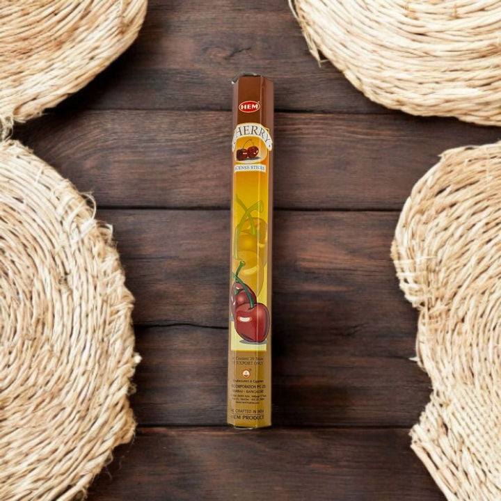 HEM Cherry Incense – 20 Stick Pack for Happiness &amp; Creativity