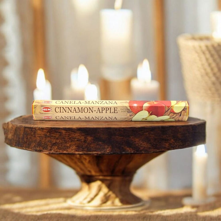 HEM Cinnamon Apple Incense – 20 Stick Pack for Cozy &amp; Seasonal Atmosphere