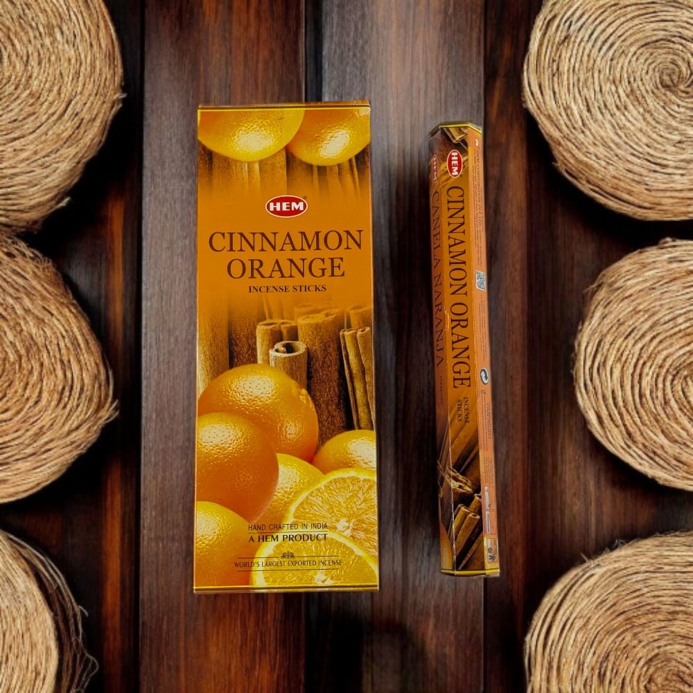 HEM Cinnamon Orange Incense Sticks – Warm, Spicy, and Citrusy Aroma