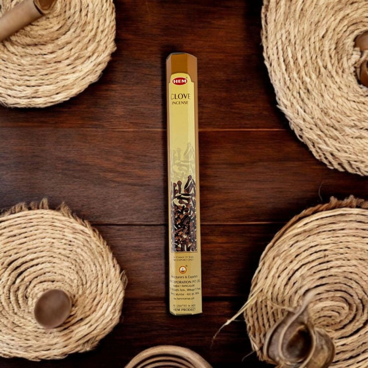 HEM Clove Incense – 20 Stick Pack for Focus &amp; Energy Clearing