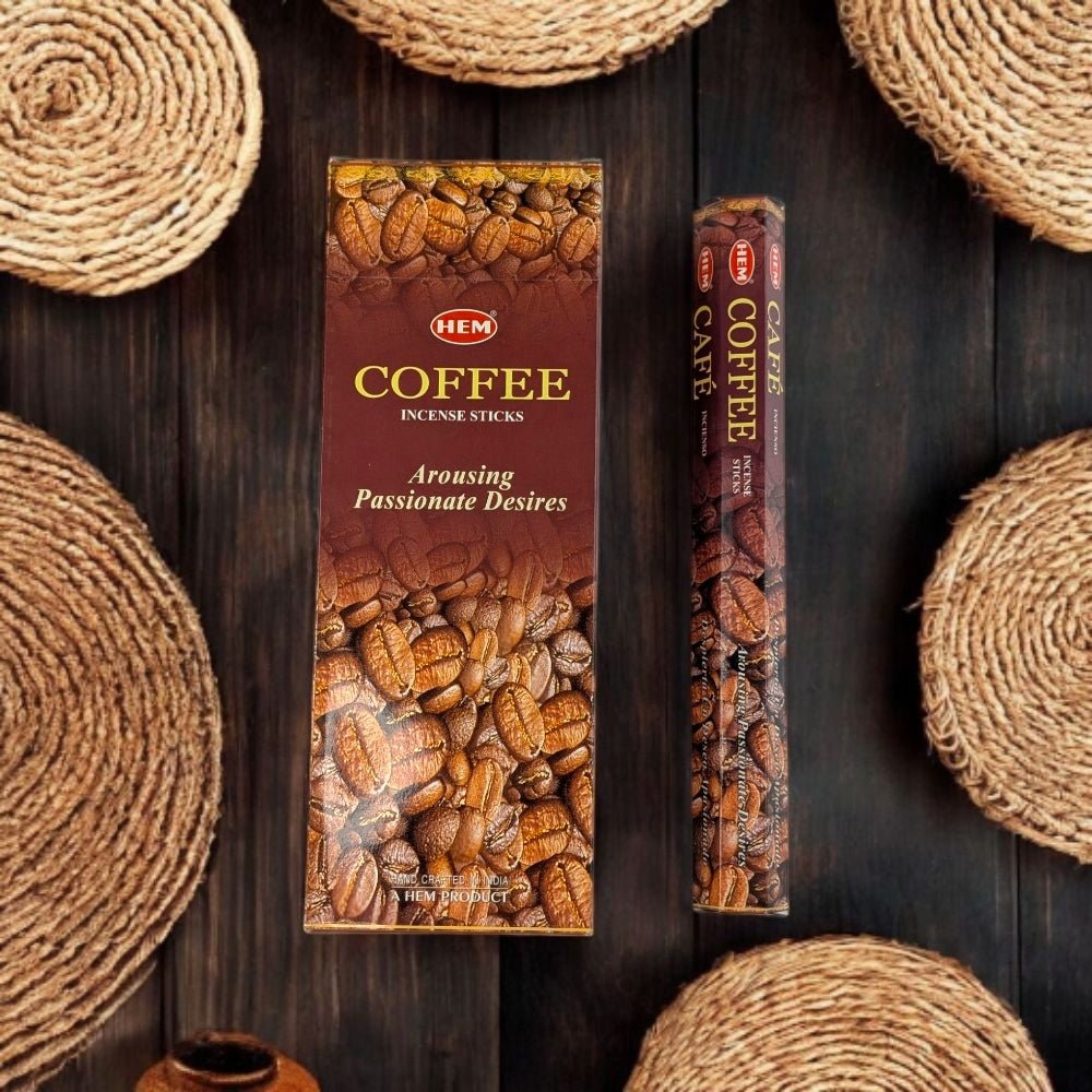 HEM Coffee Incense Sticks – Bold, Roasted, and Comforting Aroma