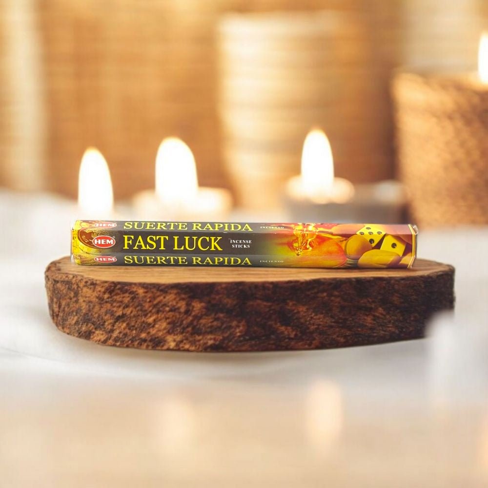 HEM Fast Luck Incense – 20 Stick Pack for Quick Success & Abundance