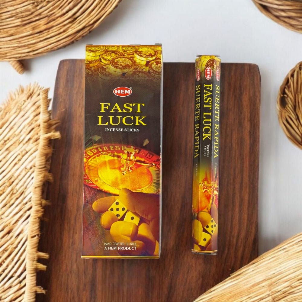 HEM Fast Luck Incense Sticks – Sweet, Citrusy, and Prosperity-Boosting Aroma