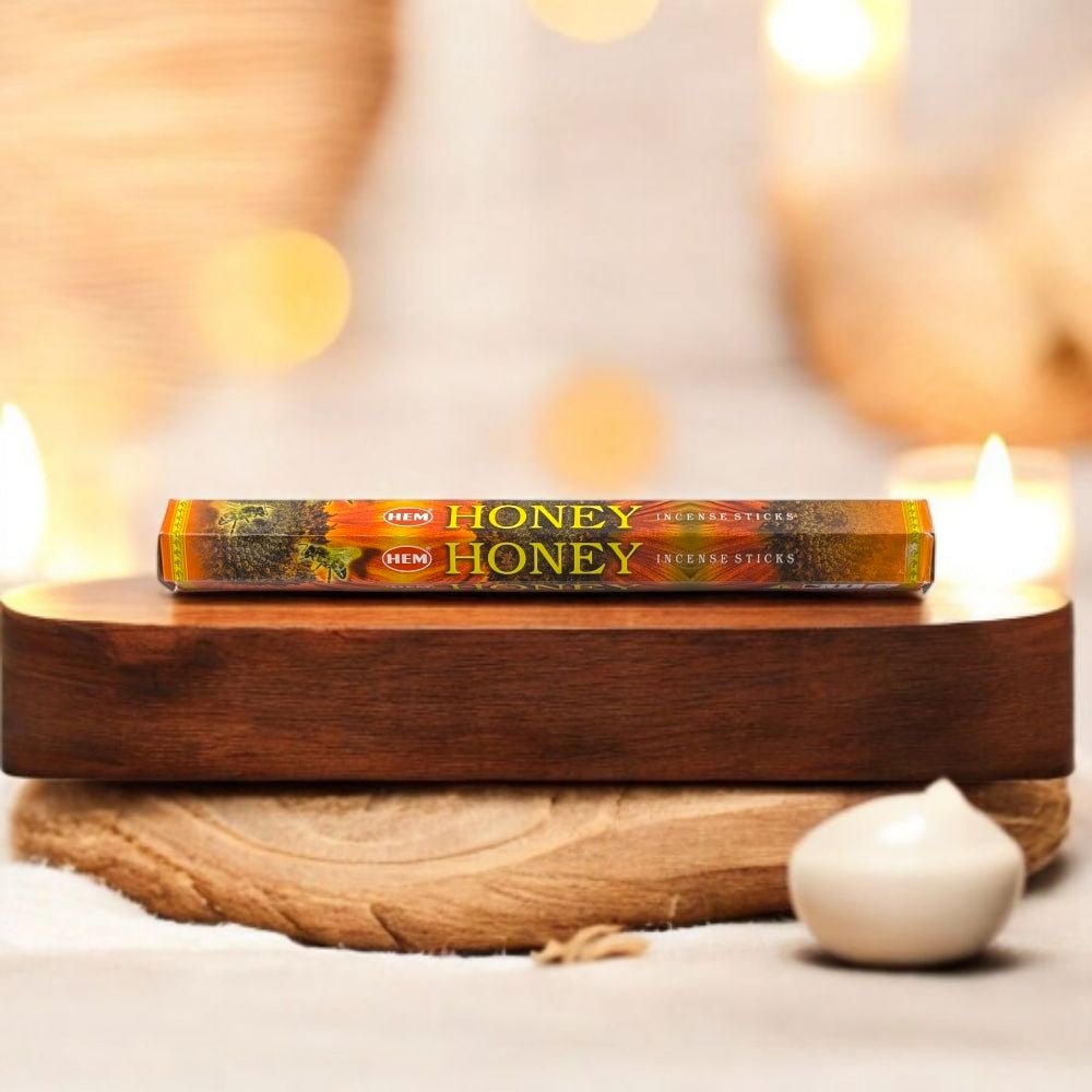 HEM Honey Incense – 20 Stick Pack for Relaxation & Mindfulness