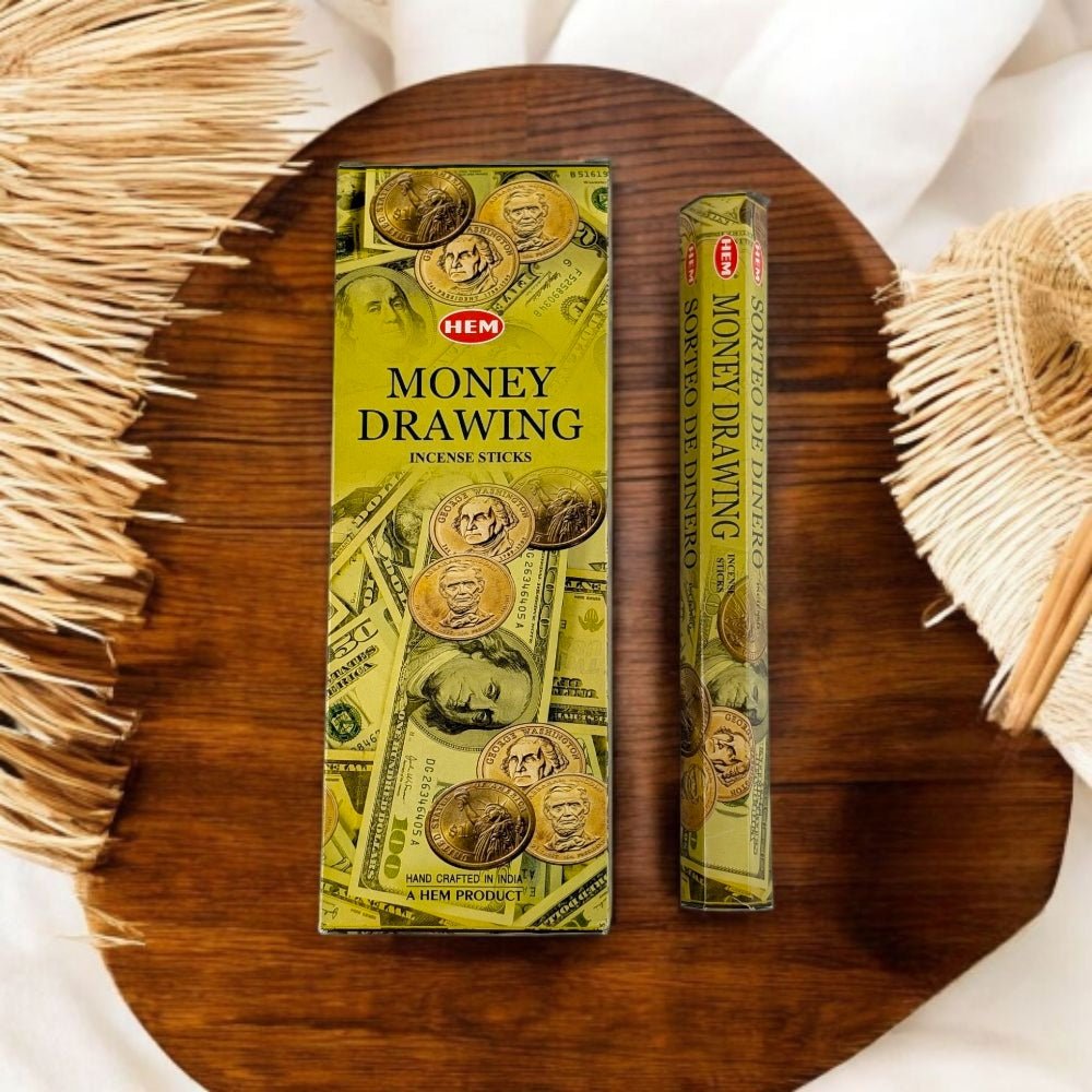 HEM Money Drawing Incense Sticks – Earthy, Prosperity-Enhancing Aroma