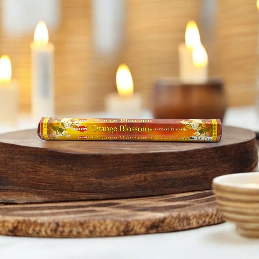HEM Orange Blossom Incense – 20 Stick Pack for Happiness &amp; Relaxation