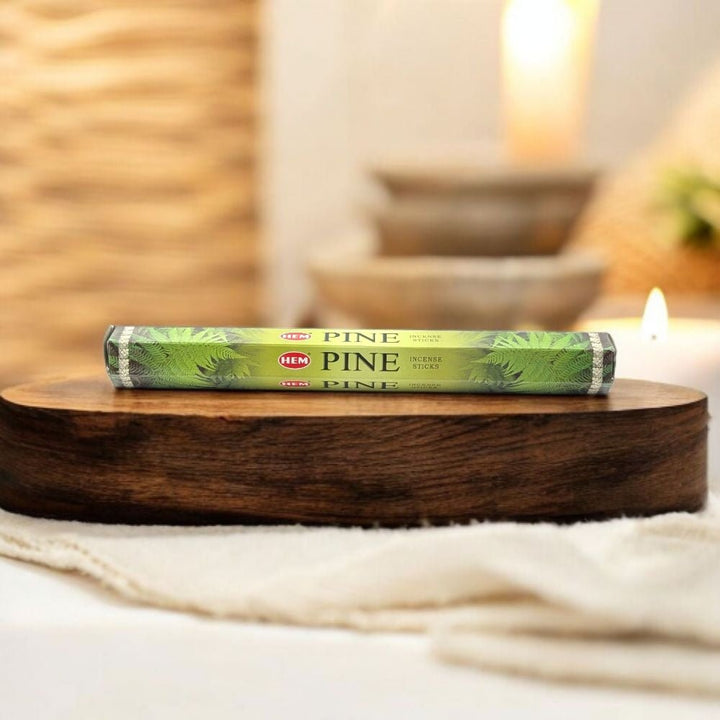 HEM Pine Incense – 20 Stick Pack for Clarity &amp; Relaxation
