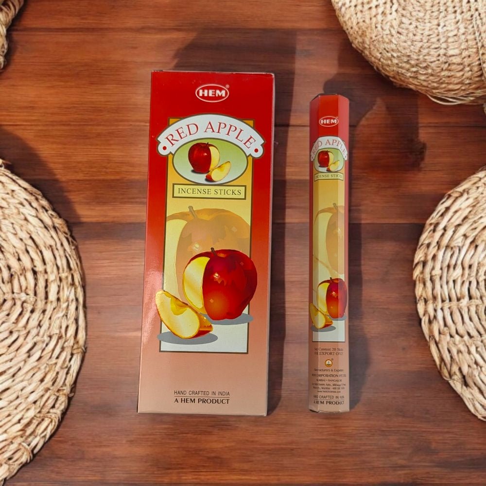 HEM Red Apple Incense Sticks – Sweet, Fruity, and Cozy Aroma