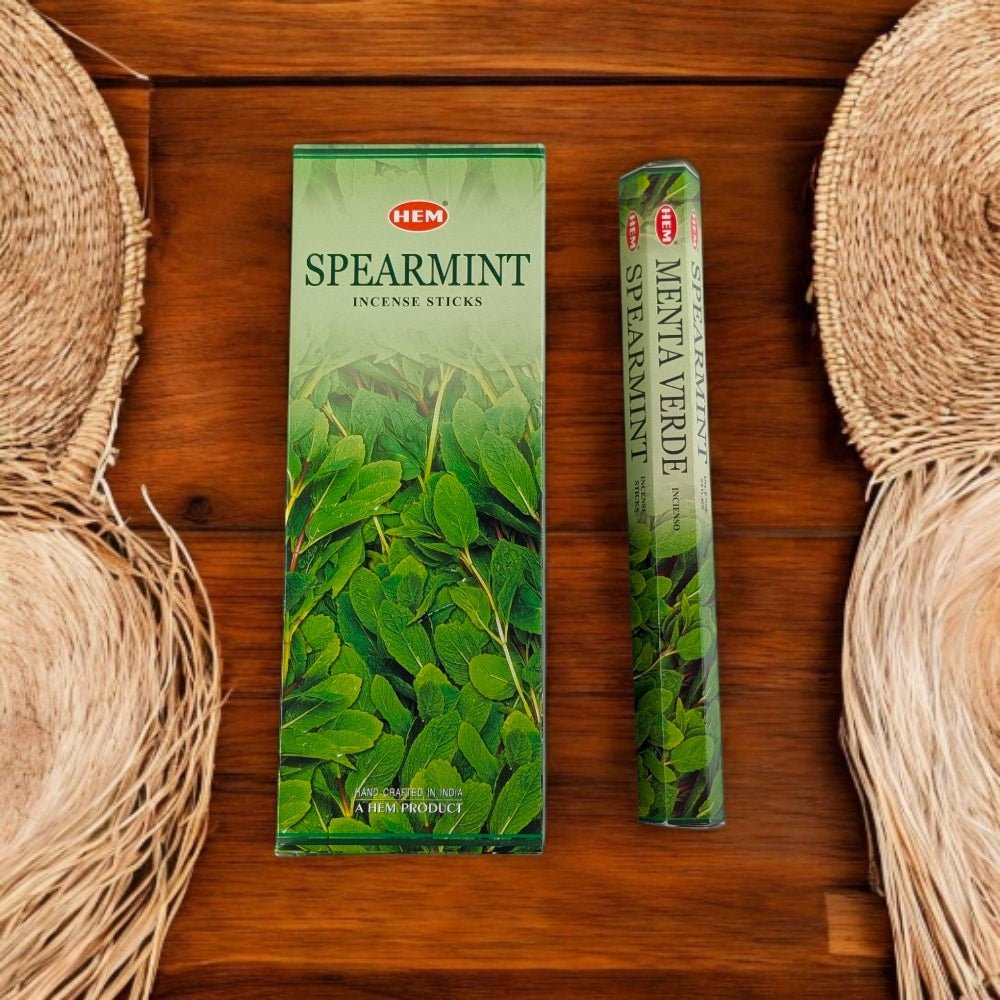 HEM Spearmint Incense Sticks – Cool, Minty, and Refreshing Aroma