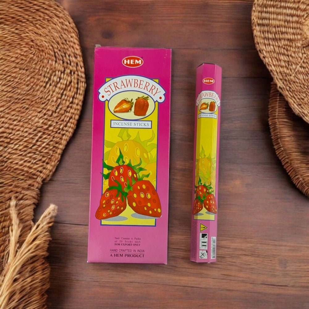 HEM Strawberry Incense Sticks – Sweet, Fruity, and Cozy Aroma