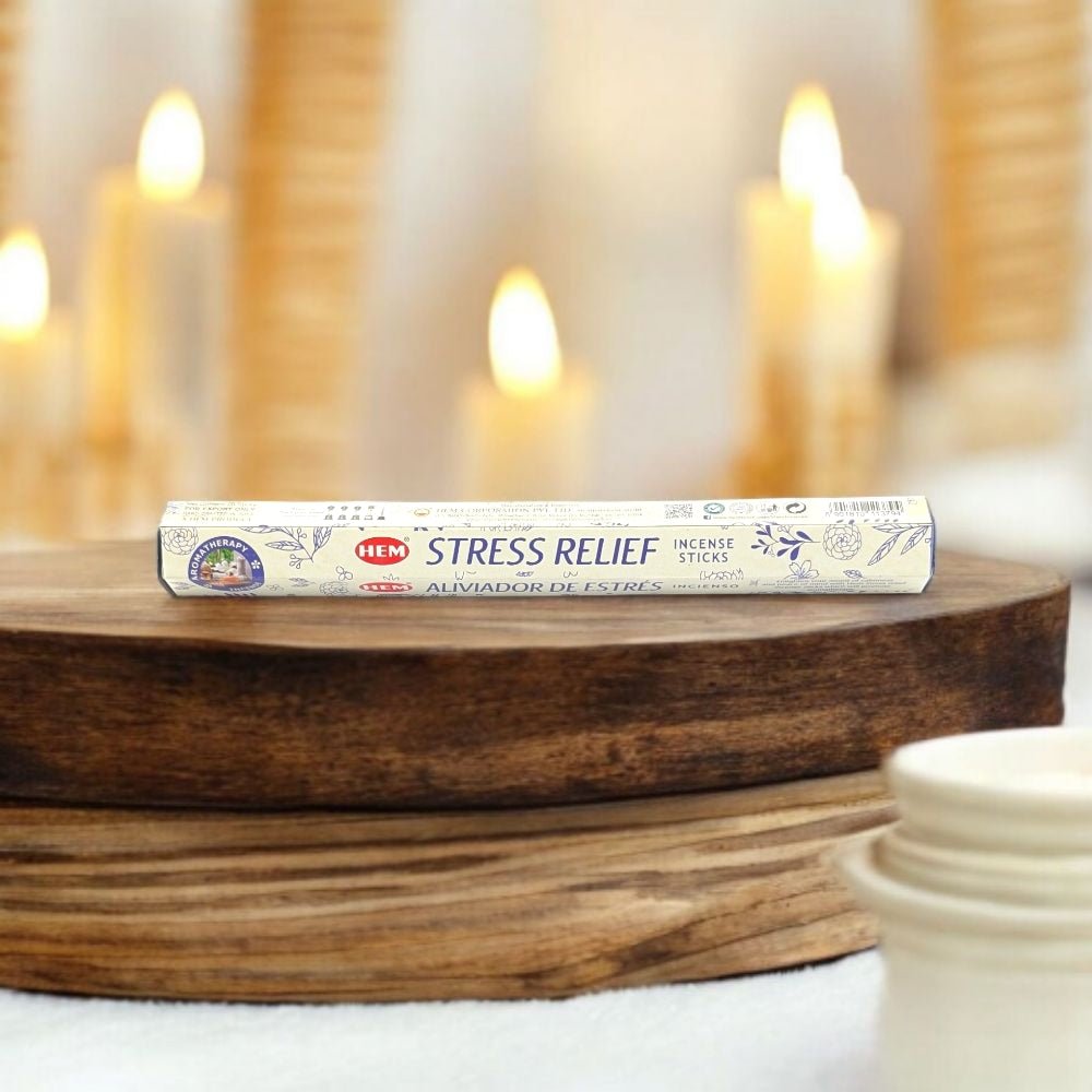 HEM Stress Relief Incense – 20 Stick Pack for Relaxation & Calm