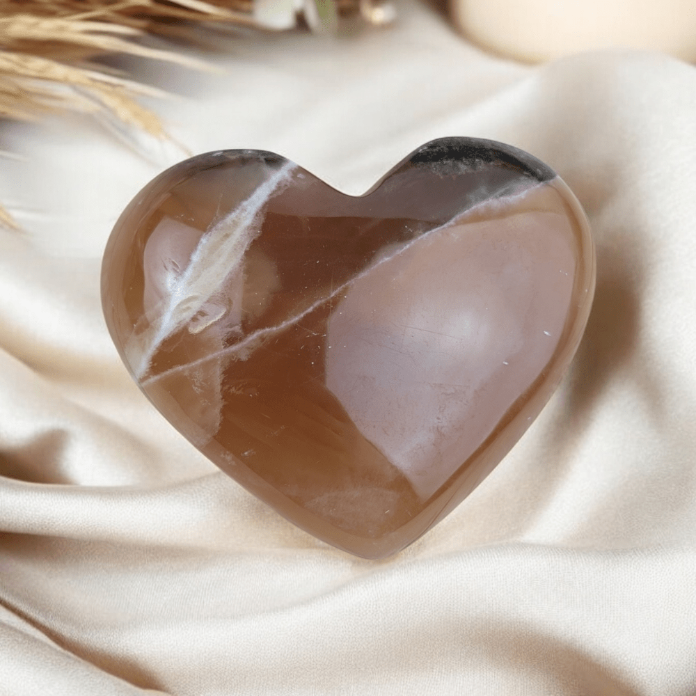 Waxing crescent moon energy Honey Calcite for focus