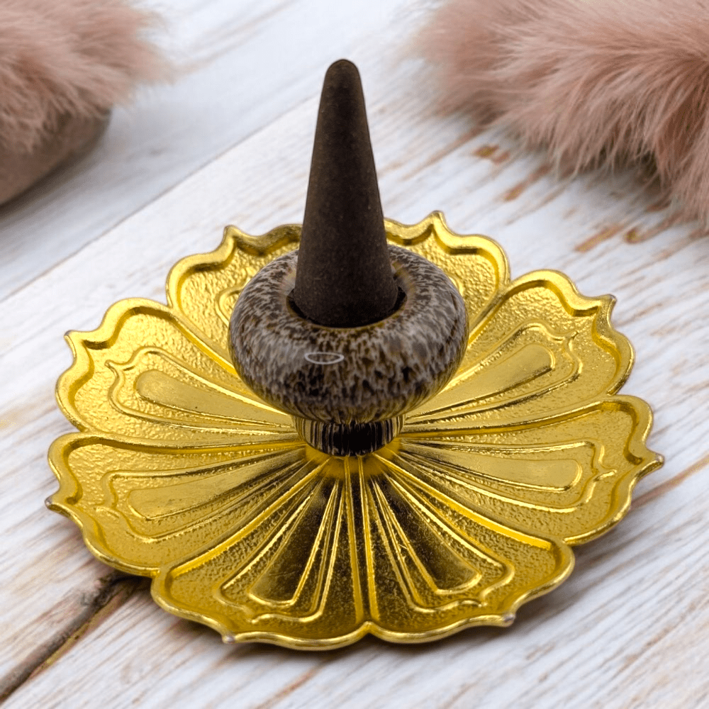 Heat-safe incense burner for spiritual rituals