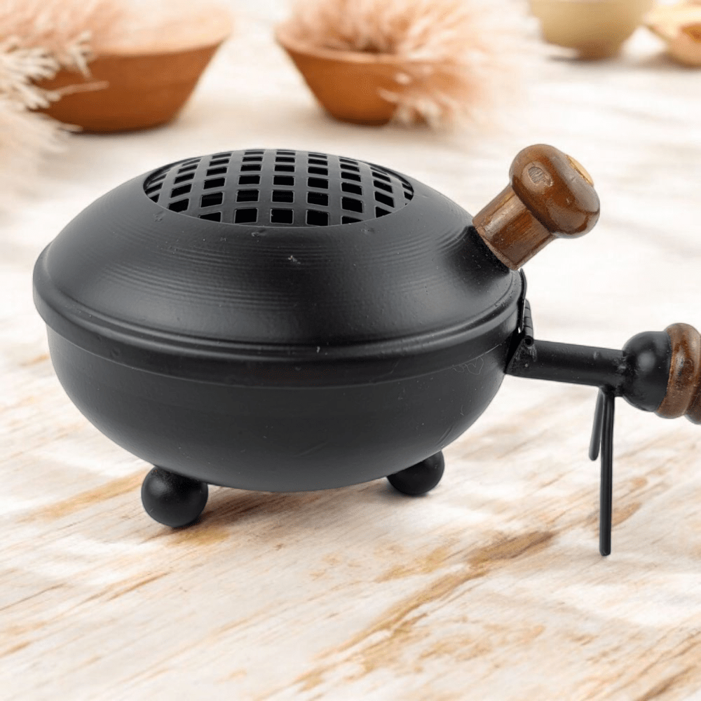 Charcoal incense burner from Canadian crystal shop