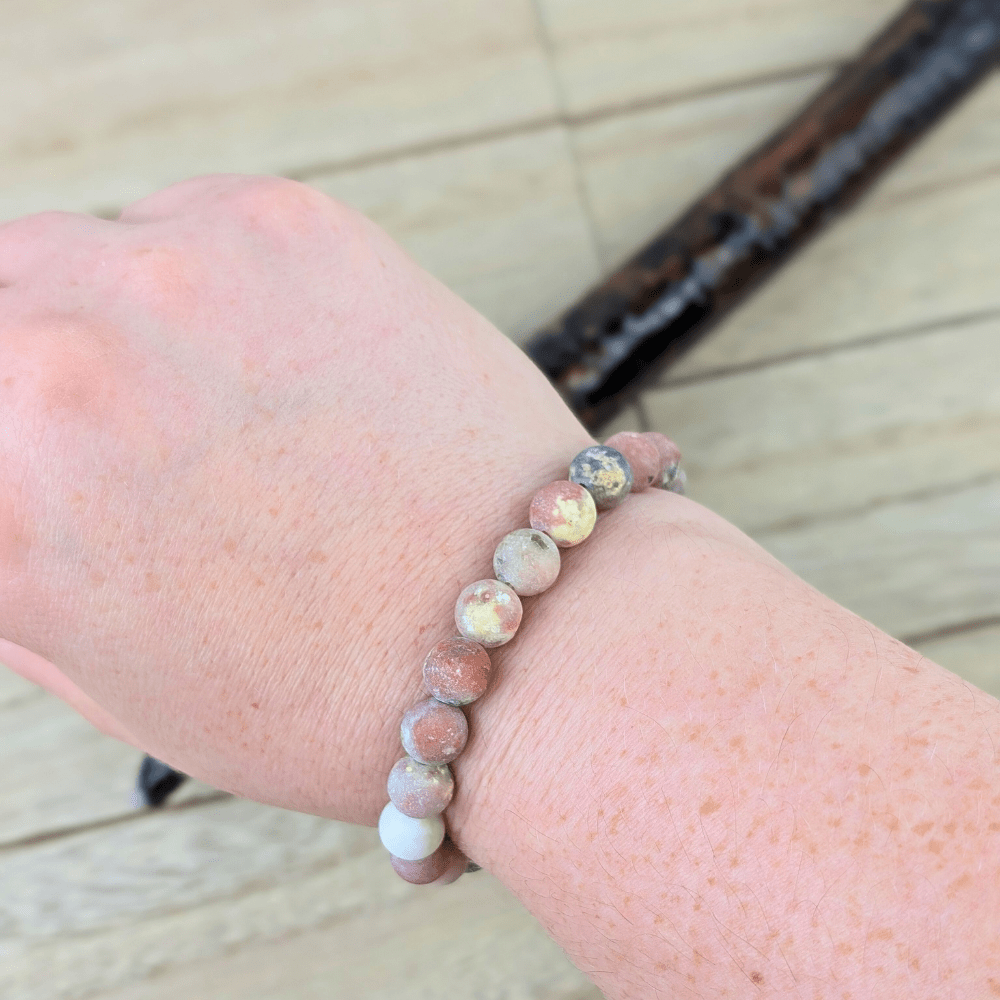 Authentic Kiwi Jasper jewelry for grounding energy