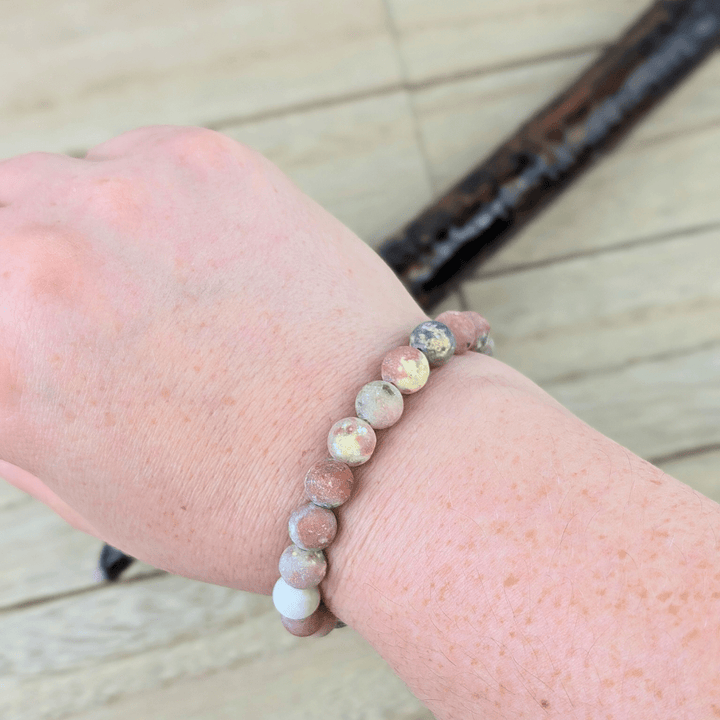 Authentic Kiwi Jasper jewelry for grounding energy