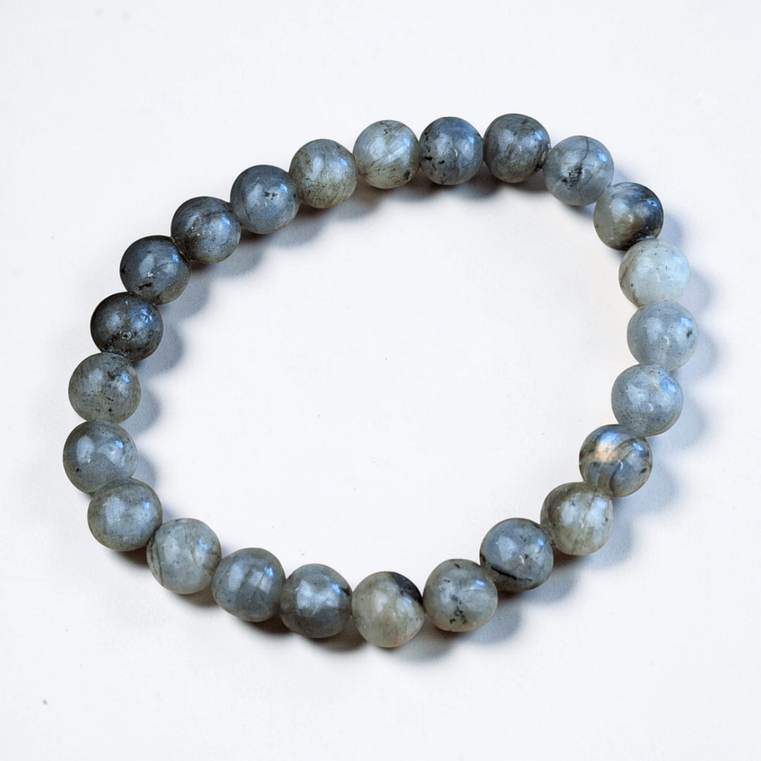 Labradorite bracelet for third eye chakra support. Available at Zen Collection Metaphysical Store. Shop in-store or online now