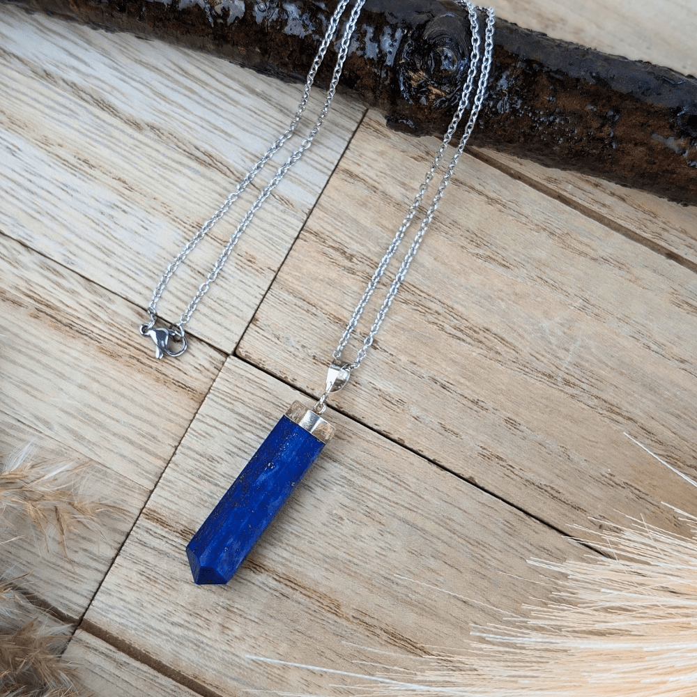 Healing Crystal Necklace for Truth and Self-Expression