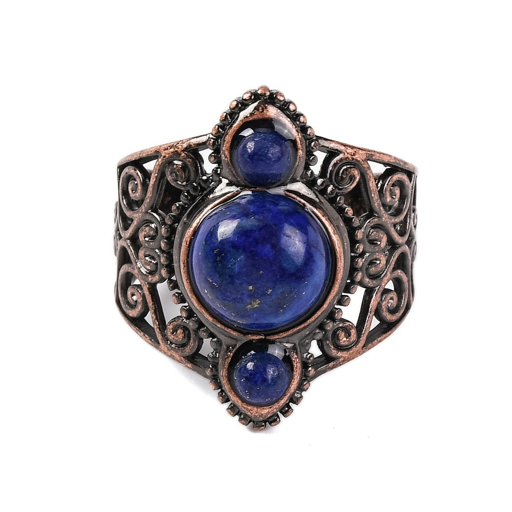 Lapis Lazuli crystal ring available in-store or online at  Zen Collection Crystal Store Barrie Ontario