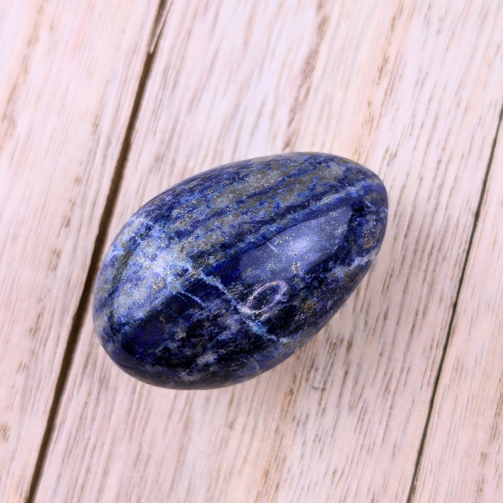 Undrilled Lapis Yoni Egg for spiritual and emotional healing