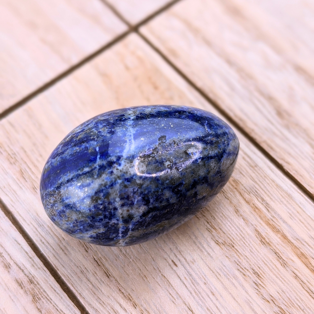 Lapis Yoni Egg promoting intuition and inner wisdom