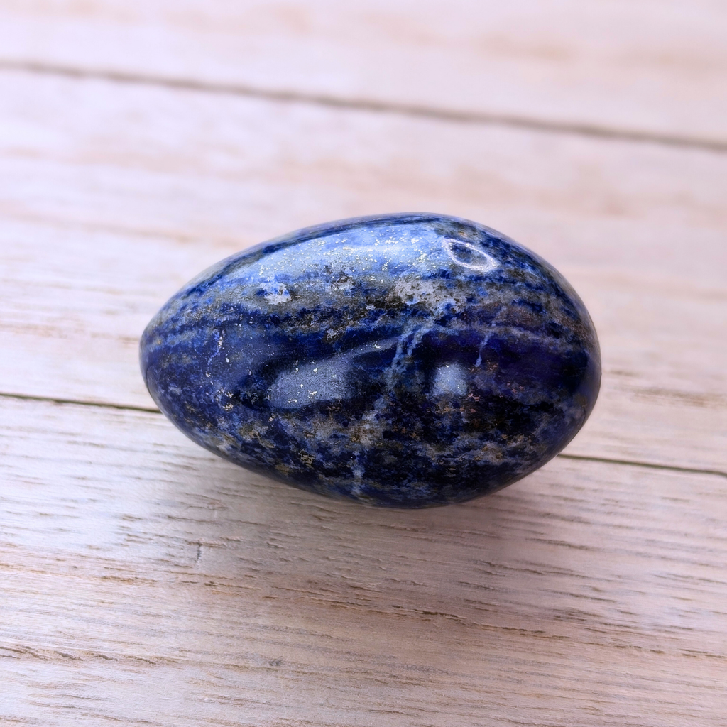 Lapis Yoni Egg for emotional balance and meditation practices