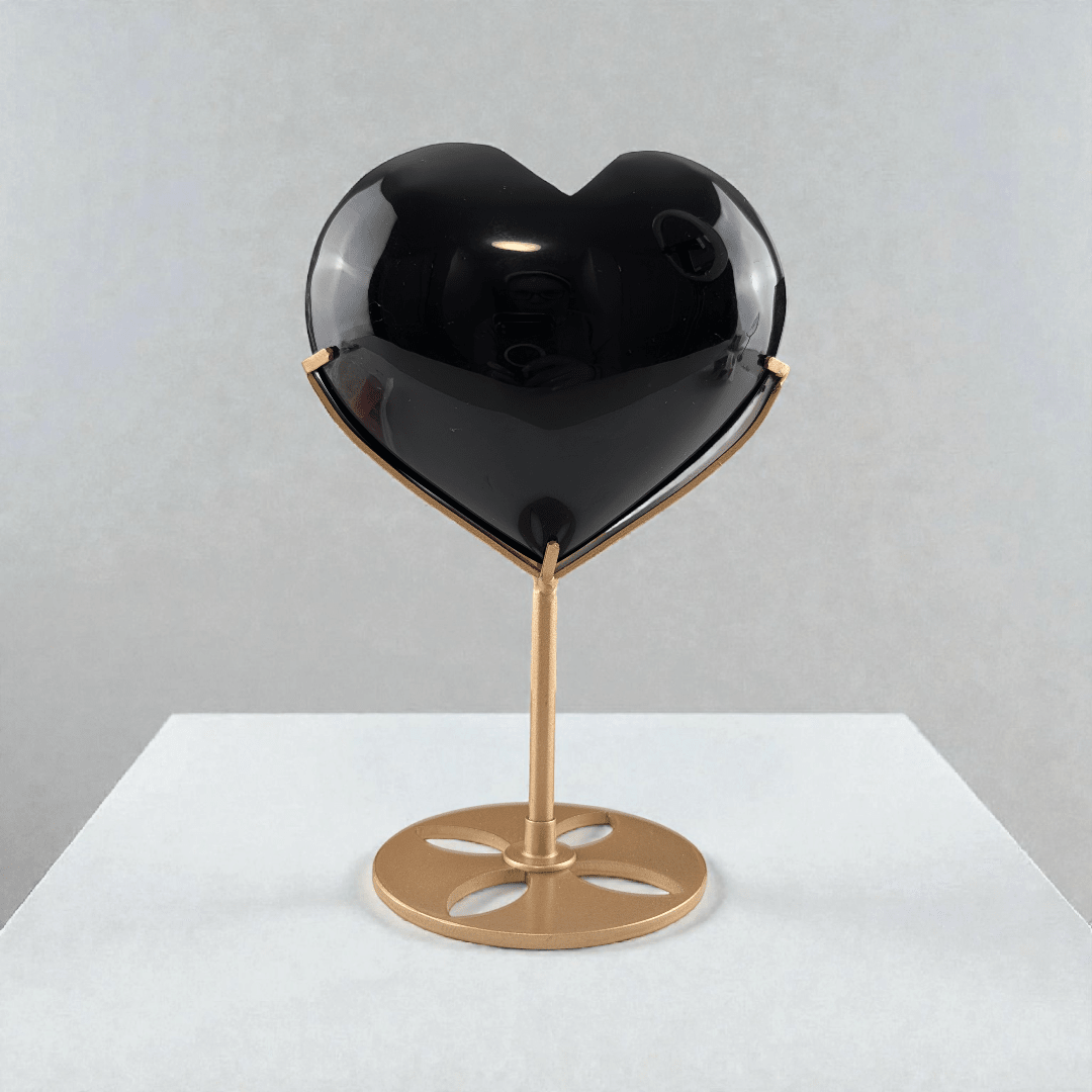 black obsidian crystal heart for root chakra protection. Shop now with Zen Collection Metaphysical Store Canada. Shop in-store or online now.