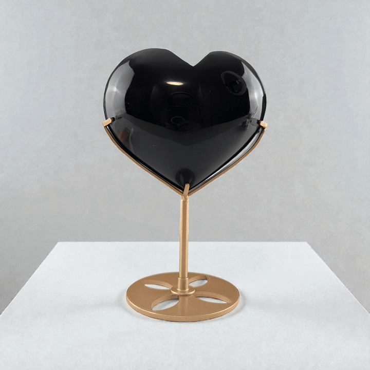 black obsidian crystal heart for root chakra protection. Shop now with Zen Collection Metaphysical Store Canada. Shop in-store or online now.